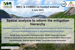 Webinar: Spatial analysis for the Mitigation Hierarchy